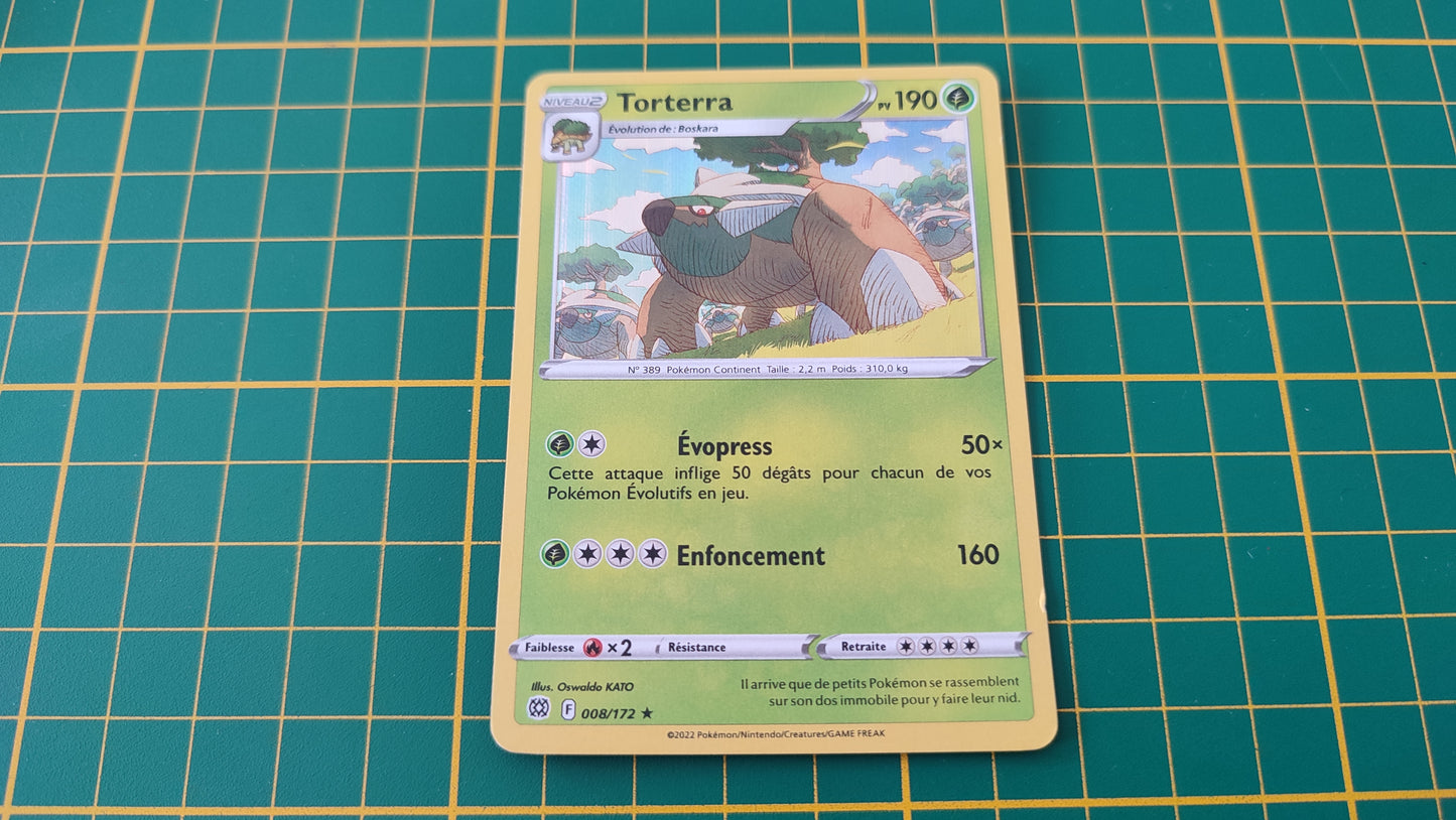 008/172 Carte Pokémon Torterra rare holographique Epée et Bouclier EB09 Stars Etincelantes #B10