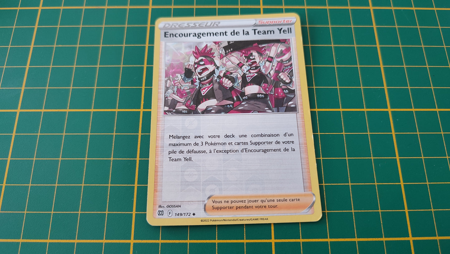 149/172 Carte Pokémon Encouragement de la Team Yell peu commune reverse Epée et Bouclier EB09 Stars Etincelantes #B10