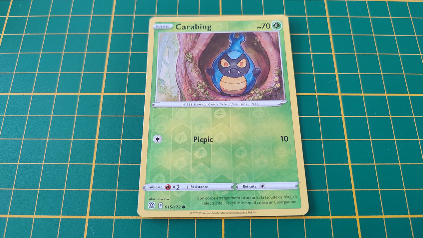 015/172 Carte Pokémon Carabing commune reverse Epée et Bouclier EB09 Stars Etincelantes #B10