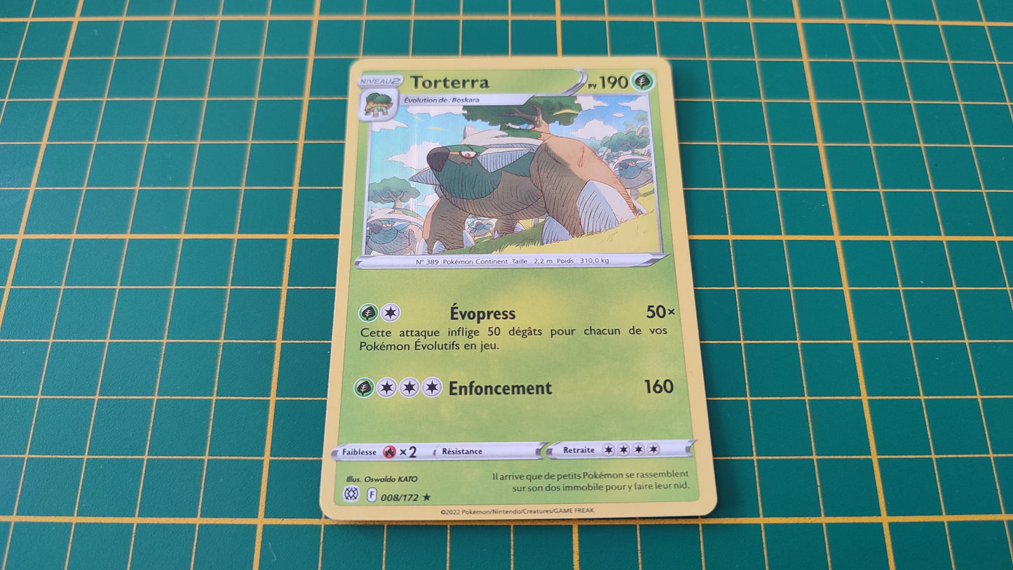 008/172 Carte Pokémon Torterra rare holographique Epée et Bouclier EB09 Stars Etincelantes #B10