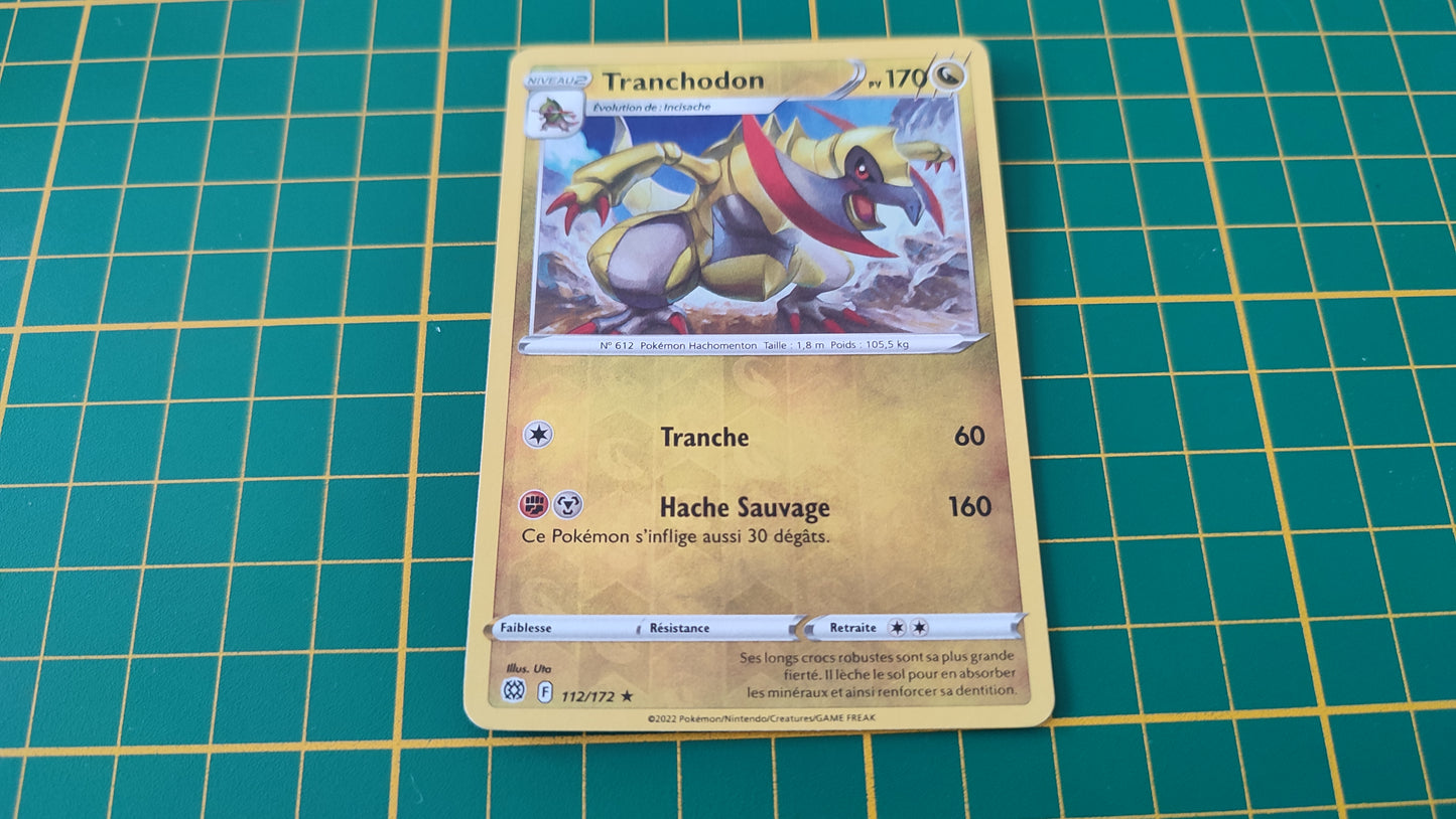 112/172 Carte Pokémon Tranchodon rare reverse Epée et Bouclier EB09 Stars Etincelantes #B10