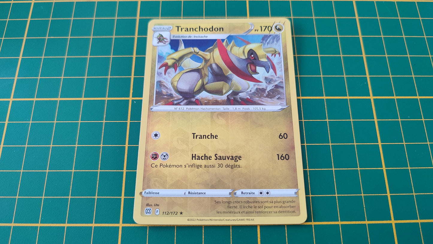 112/172 Carte Pokémon Tranchodon rare reverse Epée et Bouclier EB09 Stars Etincelantes #B10