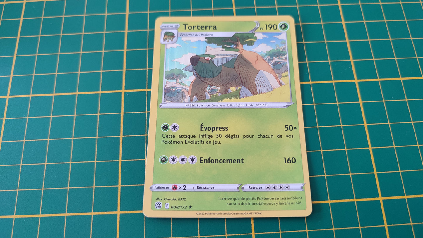 008/172 Carte Pokémon Torterra rare holographique Epée et Bouclier EB09 Stars Etincelantes #B10