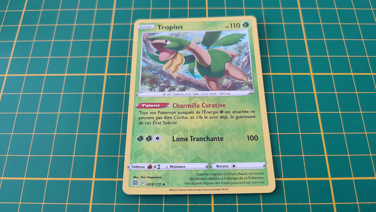 005/172 Carte Pokémon Tropius peu commune reverse Epée et Bouclier EB09 Stars Etincelantes #B10