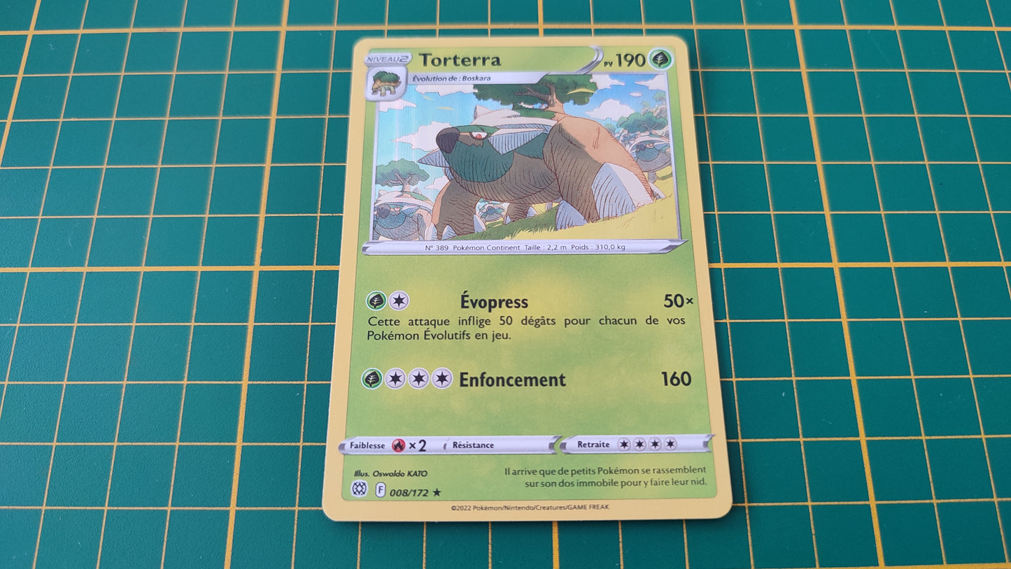 008/172 Carte Pokémon Torterra rare holographique Epée et Bouclier EB09 Stars Etincelantes #B10