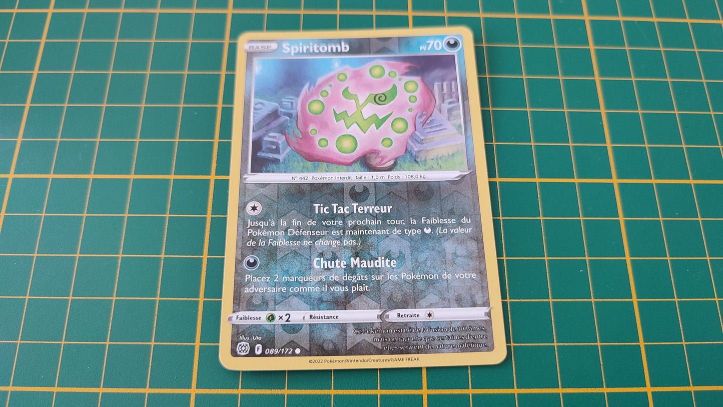 089/172 Carte Pokémon Spiritomb commune reverse Epée et Bouclier EB09 Stars Etincelantes #B10