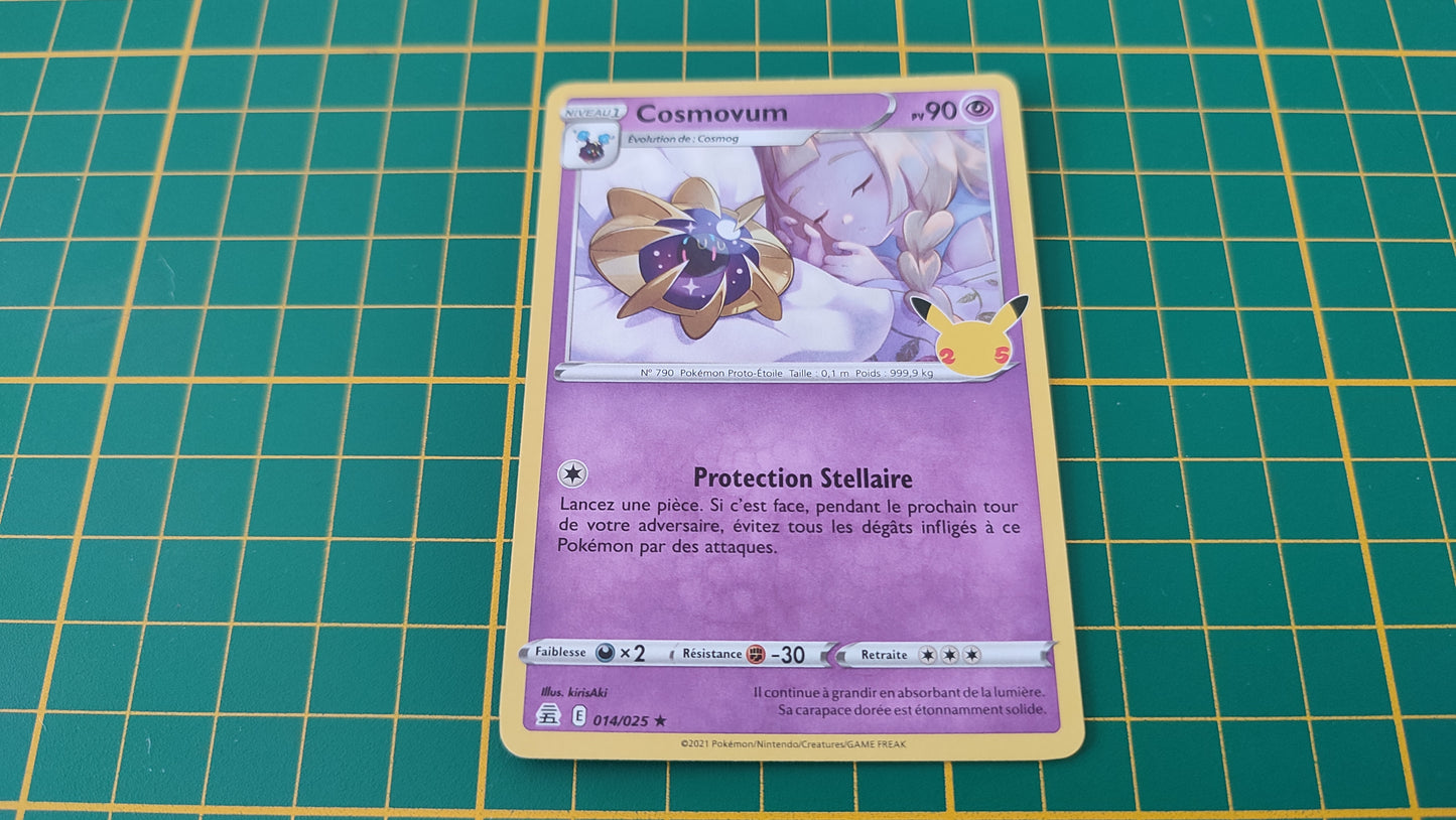 014/025 Carte Pokémon Cosmovum rare holographique Epée et Bouclier EB07.5 Célébration #B10