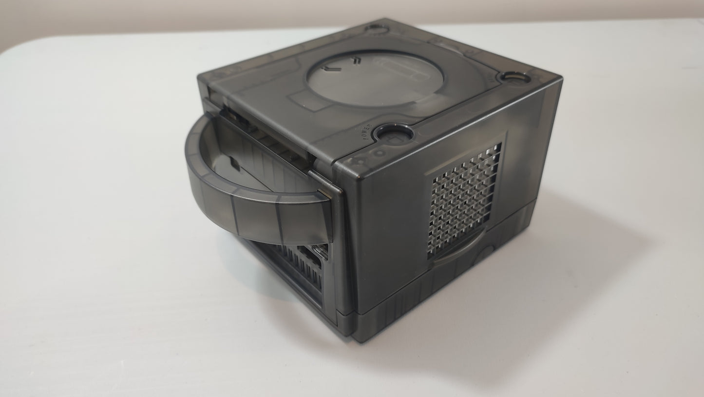 Console seule complète noir transparente pièce détachée console de jeux Nintendo Game cube Gamecube DOL-001 ou DOL-101