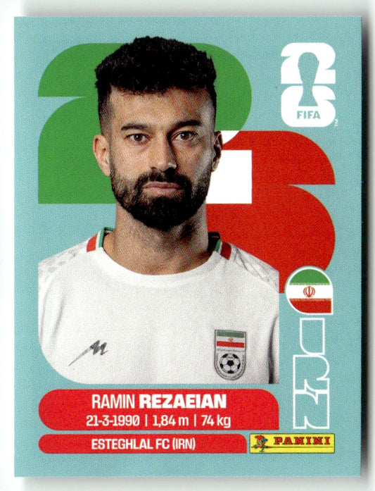 IRN 7 Ramin REZAEIAN - Sticker autocollant Panini Coupe du Monde FIFA 2026 Irlande - Pièce détachée