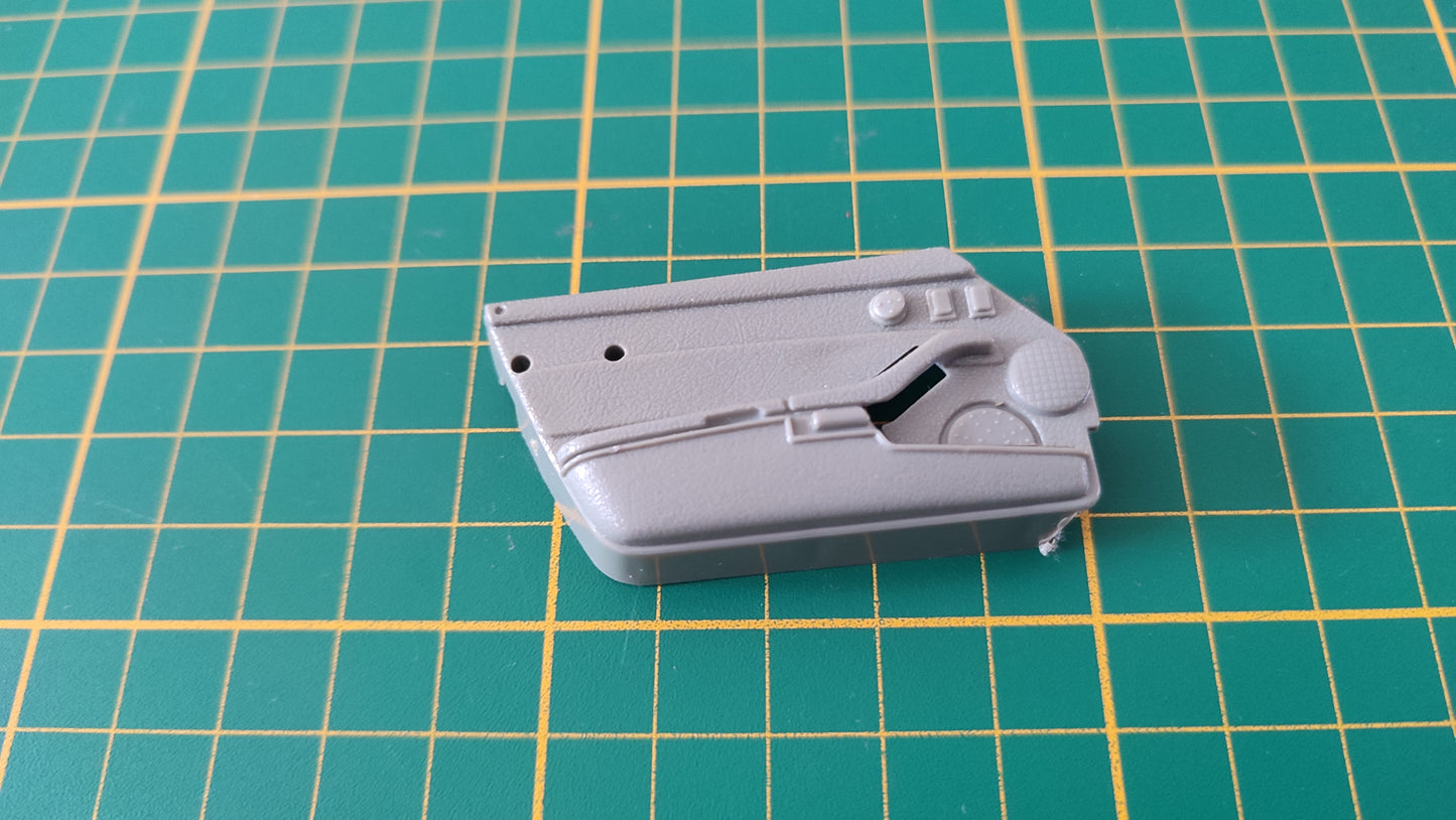 Intérieur porte gauche pièce détachée miniature Bburago burago Porsche 911 Carrera 1993 rouge 1/18 1/18e 1/18ème #D56