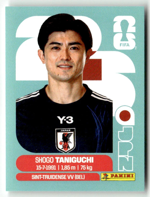 JPN 6 Shogo Taniguchi - Sticker autocollant Panini Coupe du Monde FIFA 2026 Japon - Pièce détachée