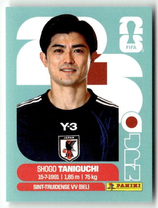JPN 6 Shogo Taniguchi - Sticker autocollant Panini Coupe du Monde FIFA 2026 Japon - Pièce détachée