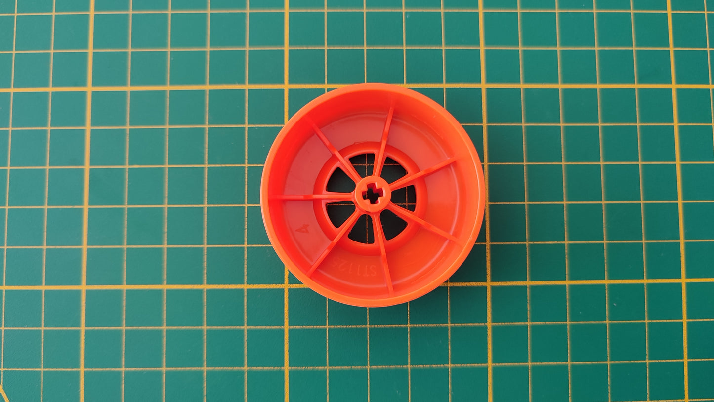 Jante orange seule pièce détachée Clementoni mon atelier de mécanique 52498 Exploration antarctique #E21