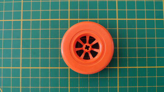 Jante orange seule pièce détachée Clementoni mon atelier de mécanique 52498 Exploration antarctique #E21