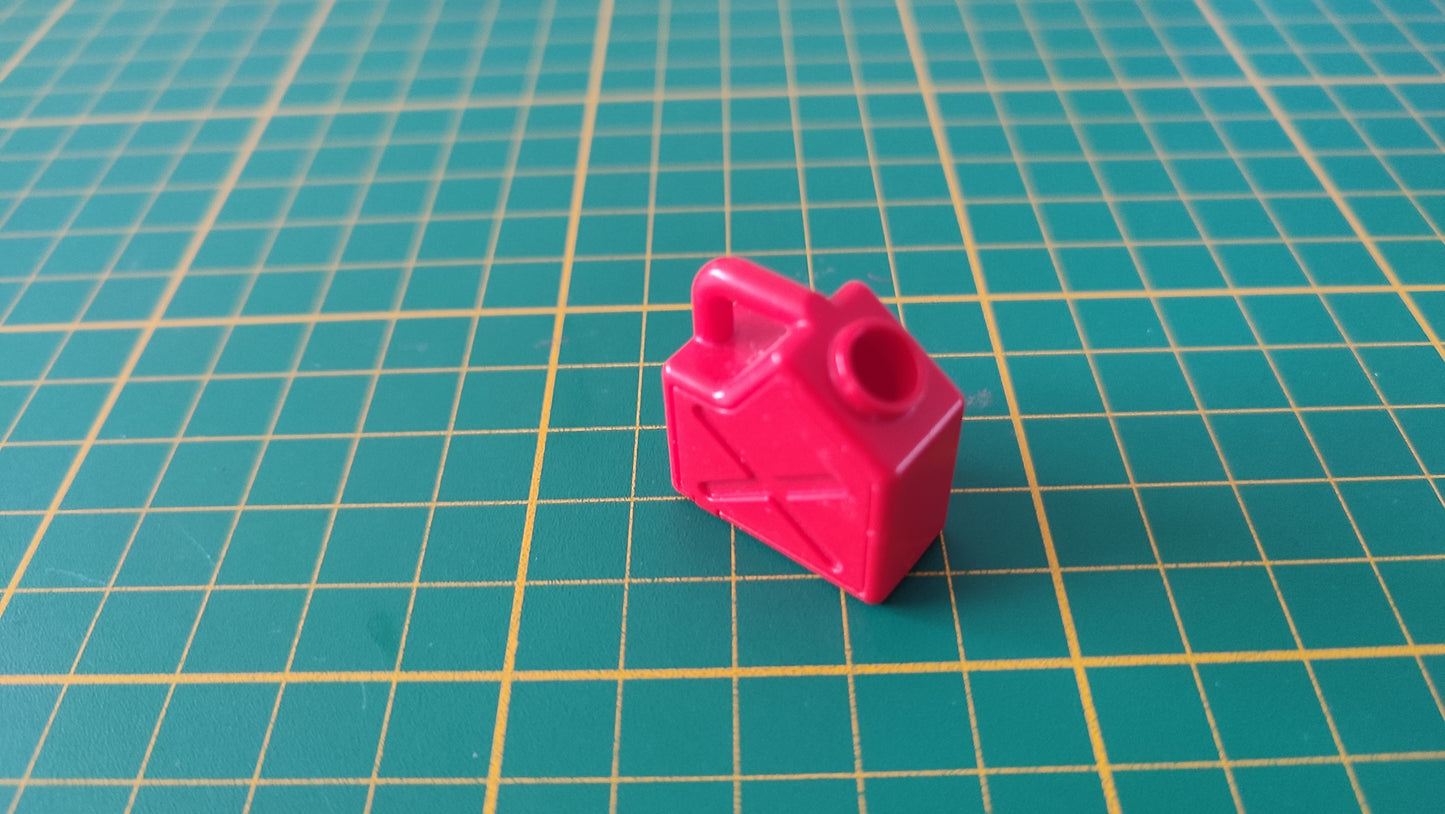 Jerrican bidon d'essence rouge pièce détachée Playmobil #D54