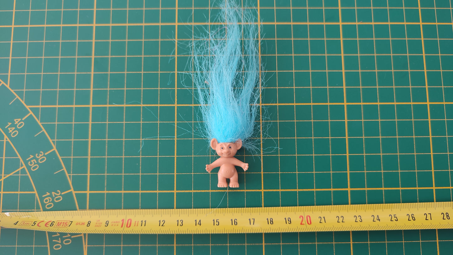 Jouet ancien vintage dans l'état Figurine Troll bleu #SP