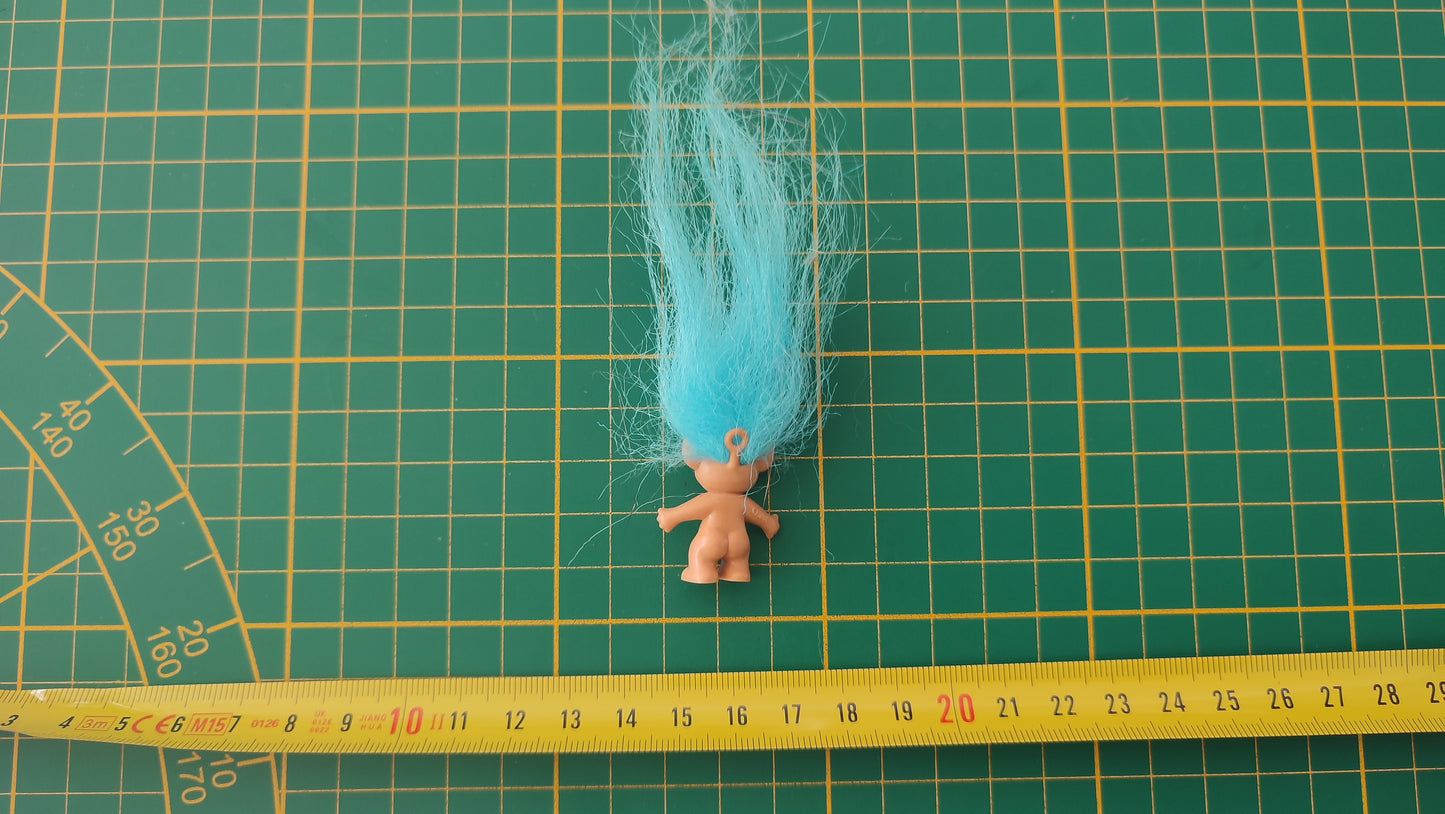 Jouet ancien vintage dans l'état Figurine Troll bleu #SP