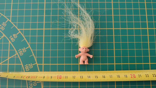 Jouet ancien vintage dans l'état Figurine Troll jaune #SP