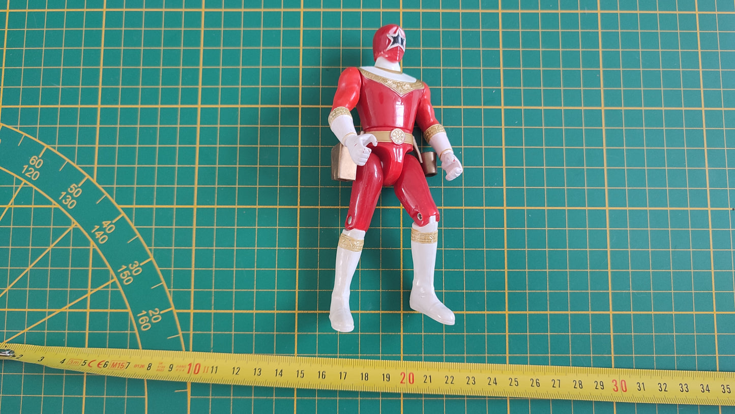 Jouet ancien vintage dans l'état Figurine articulée Power Rangers Zeo Red Ranger 5 pouces Bandai 1996 #SP