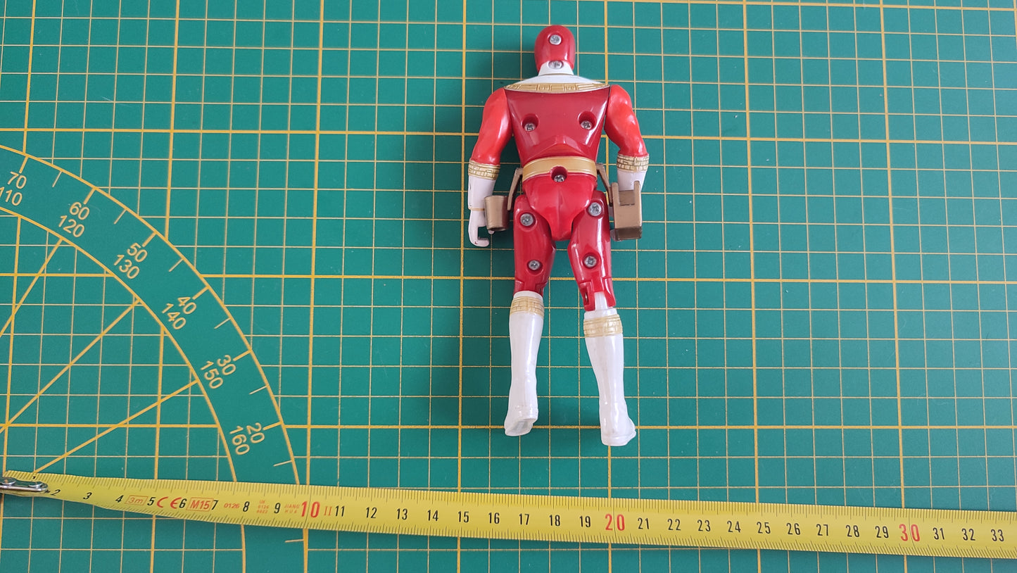 Jouet ancien vintage dans l'état Figurine articulée Power Rangers Zeo Red Ranger 5 pouces Bandai 1996 #SP