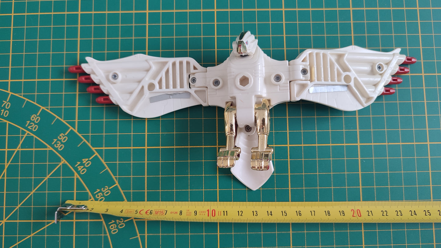 Jouet ancien vintage dans l'état Mighty Morphin Power Rangers 1995 MMPR Ranger Blanc Faucon Zord Bird #SP