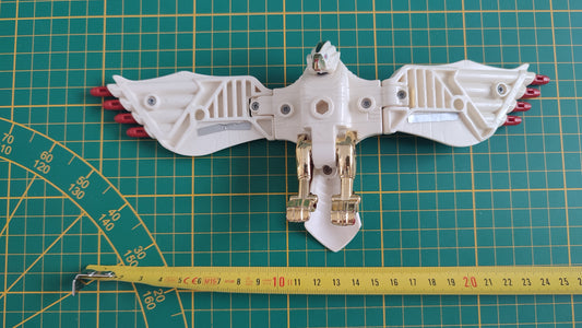Jouet ancien vintage dans l'état Mighty Morphin Power Rangers 1995 MMPR Ranger Blanc Faucon Zord Bird #SP