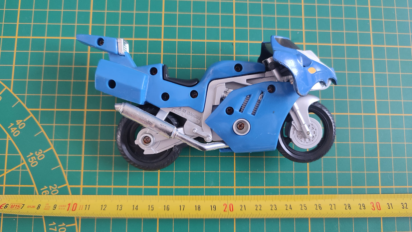 Jouet ancien vintage dans l'état Moto Power Rangers bleue 1993 Bandai #SP