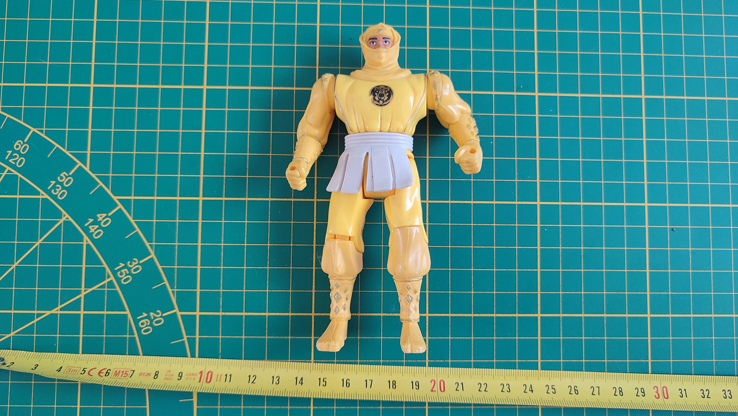 Jouet ancien vintage dans l'état figurine rare mighty morphin power rangers jaune ninja ranger 5" 1995 #SP