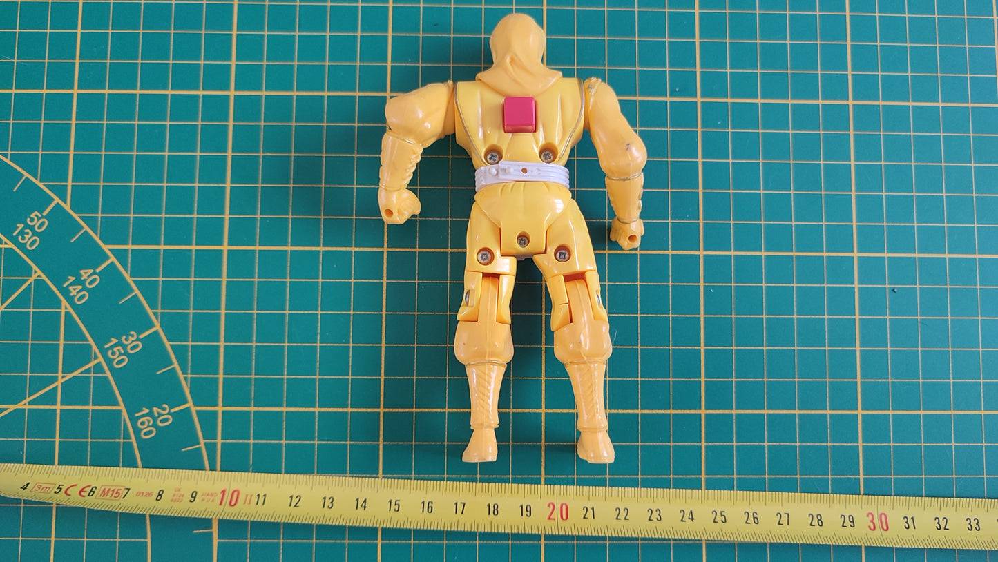 Jouet ancien vintage dans l'état figurine rare mighty morphin power rangers jaune ninja ranger 5" 1995 #SP