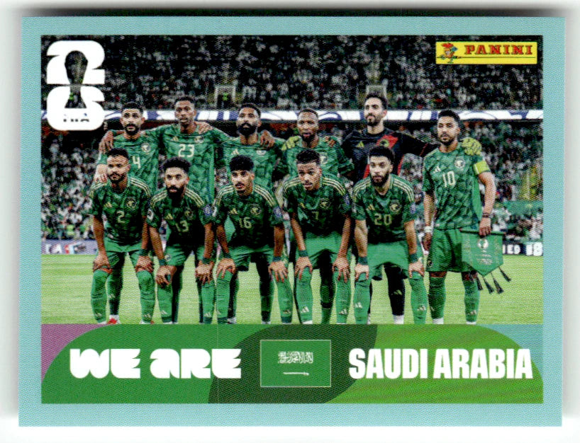 KSA 13 Equipe Arabie Saoudite - Sticker autocollant Panini Coupe du Monde FIFA 2026 Arabie Saoudite - Pièce détachée