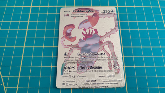 Krabboss Vmax carte illustration Pokémon cosplay couleur or française #C17