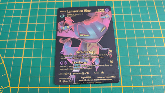 Lanssorien Vmax carte illustration Pokémon cosplay couleur noir française #C18