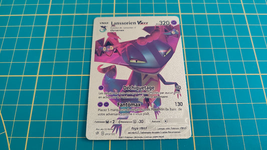 Lanssorien Vmax carte illustration Pokémon cosplay couleur or française #C17