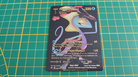 Lézargus Vmax carte illustration Pokémon cosplay couleur noir française #C18-2