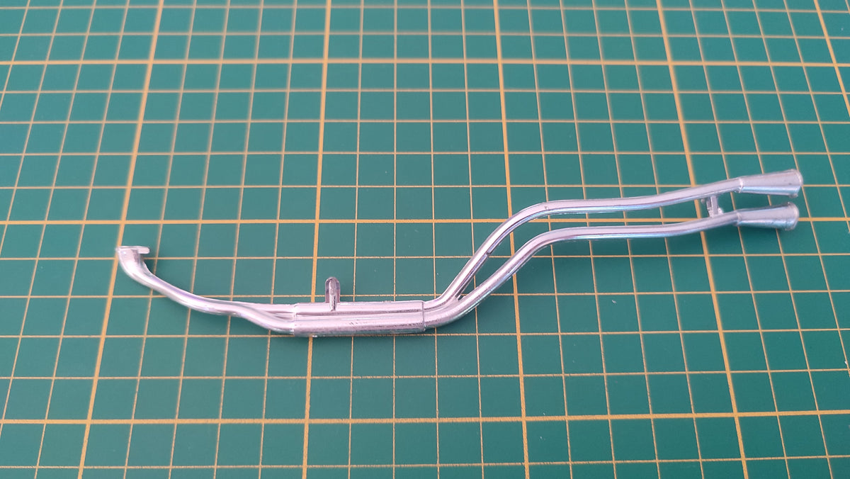 Ligne échappement droite pièce détachée miniature Bburago Burago Ferrari 250 Testa Rossa 1957 1/18 1/18e 1/18ème #E80
