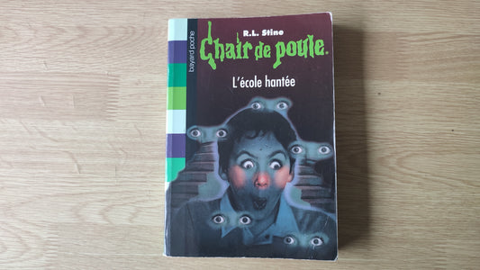 Livre Chair de poule L'école hantée R.L. Stine édition Bayard poche #SPDF