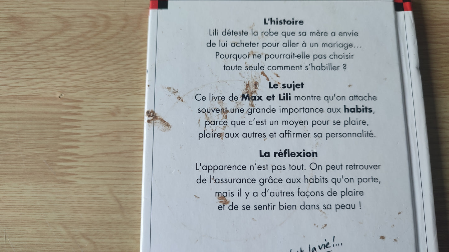 Livre Max et Lili : Lili veut choisir ses habits édition Calligram #SPDF