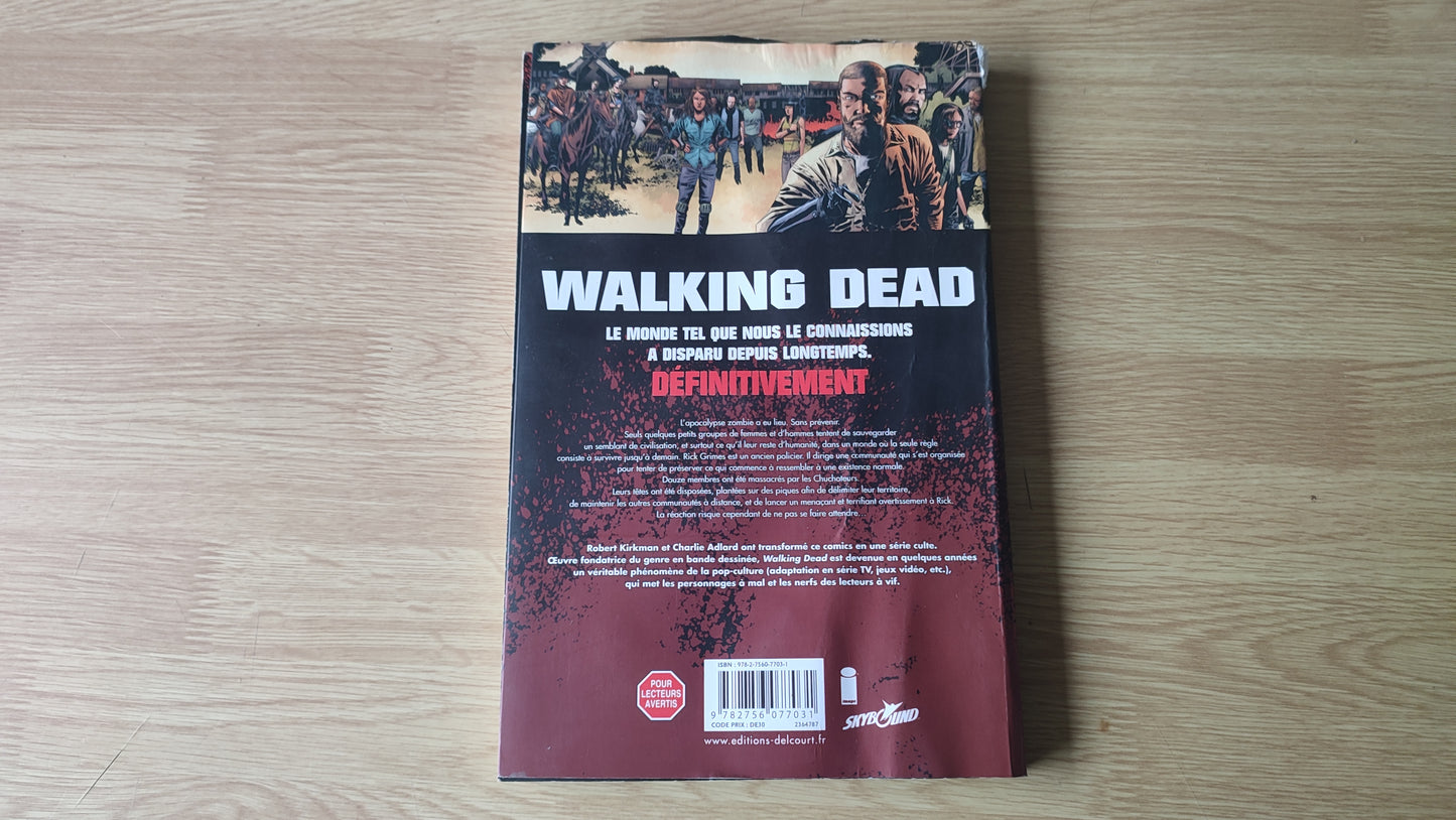 Livre Walking Dead numéro 25 sang pour sang en l'état édition Delcourt #SPDF