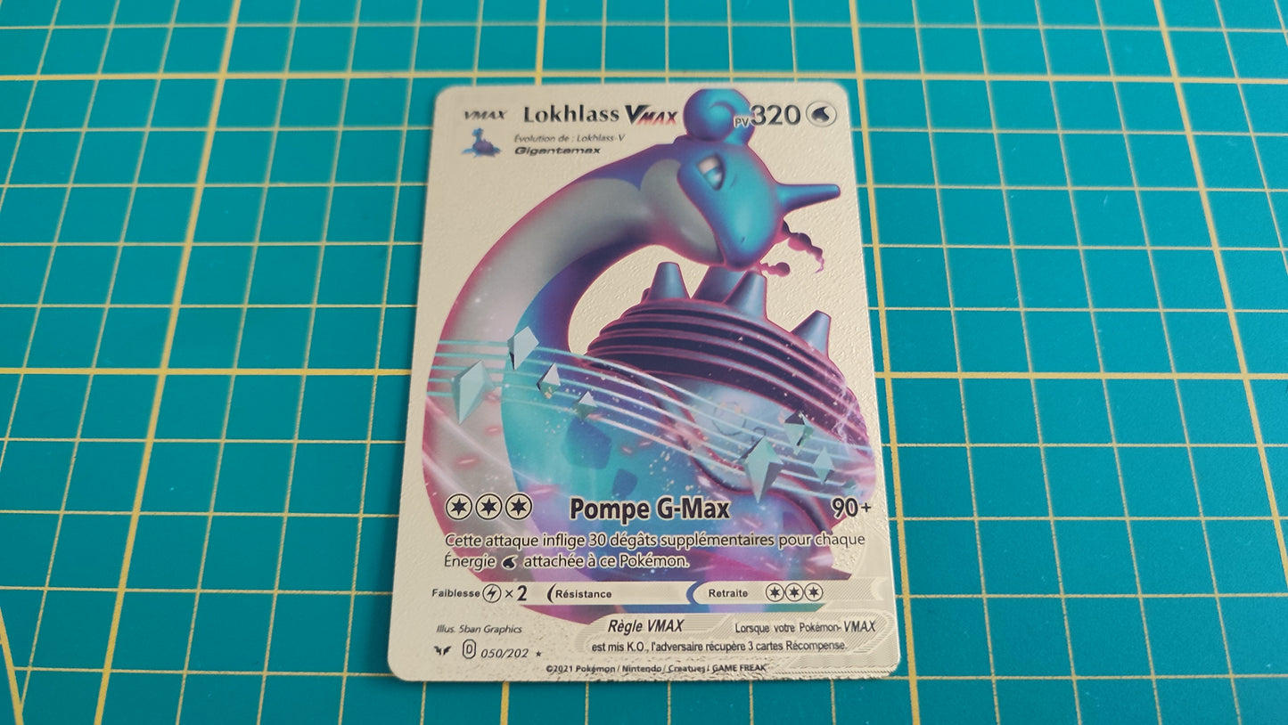 Lokhlass Vmax carte illustration Pokémon cosplay couleur or française #C17