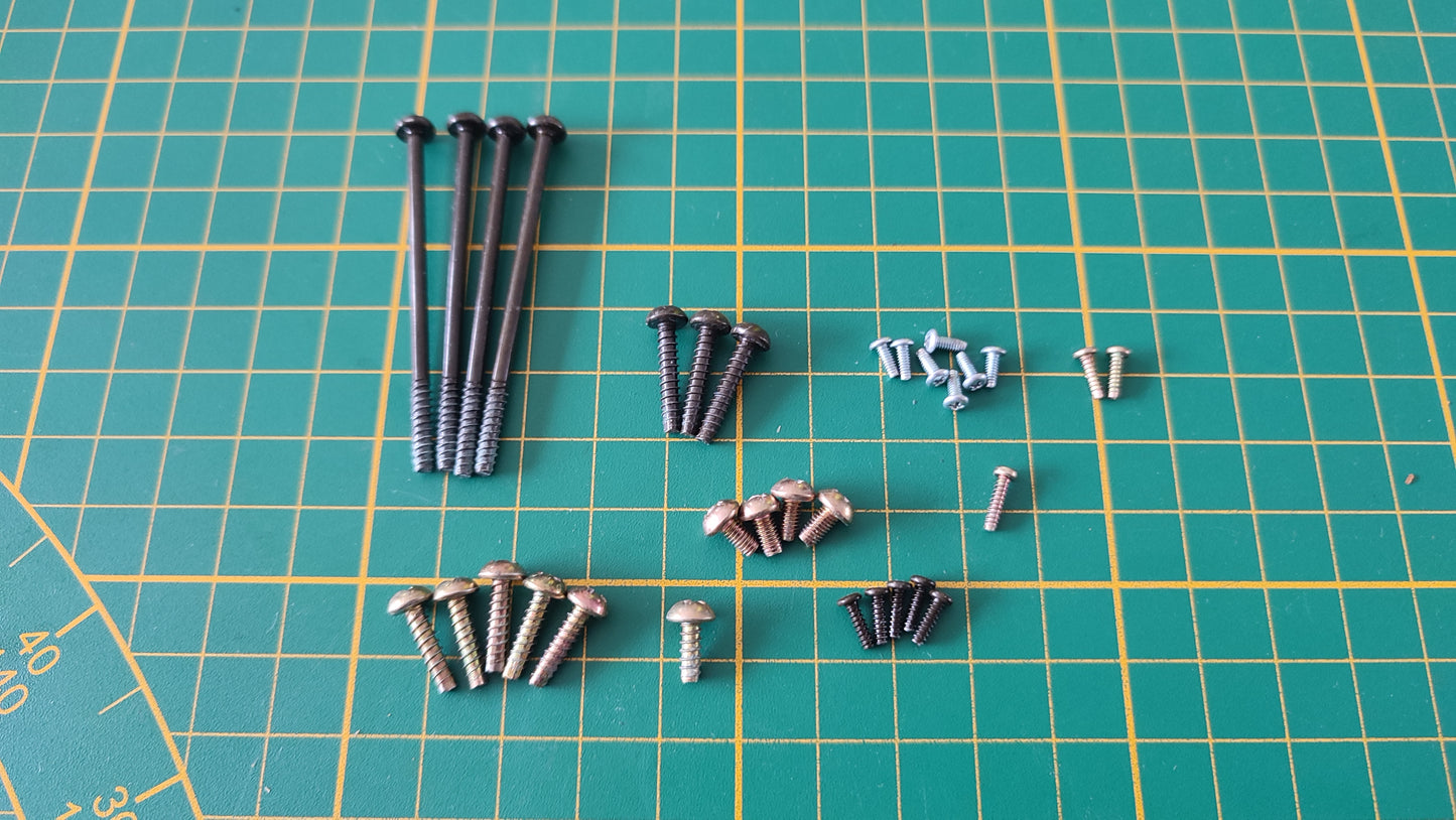 Lot Visserie x32 pièce détachée console de jeux Sony Playstation 2 Ps2 SCPH-39004 #D94