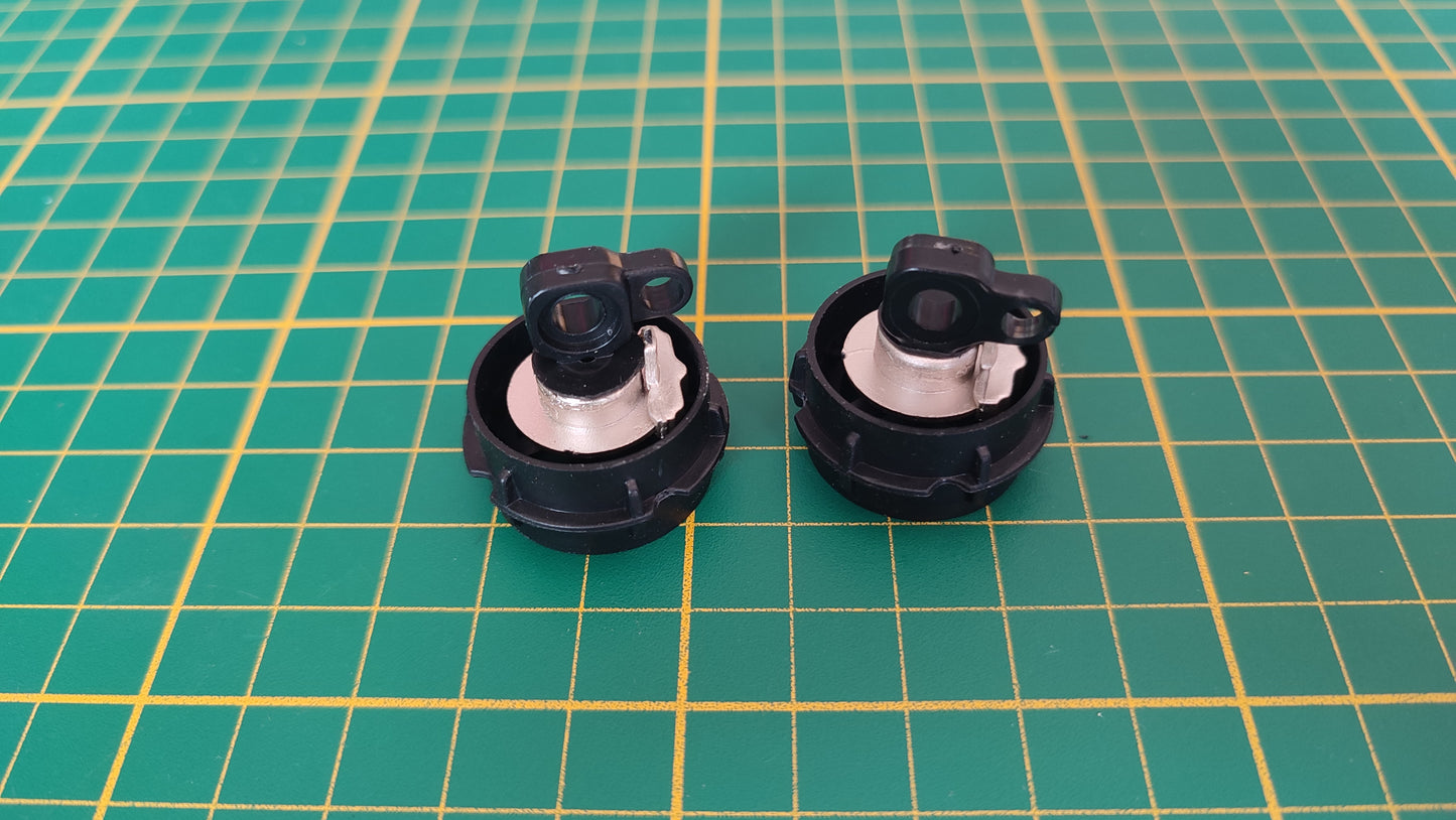 Lot de 2 jantes avant Ford GT40 Widebody MK1 Solido 1/18 – Pièce détachée #E71