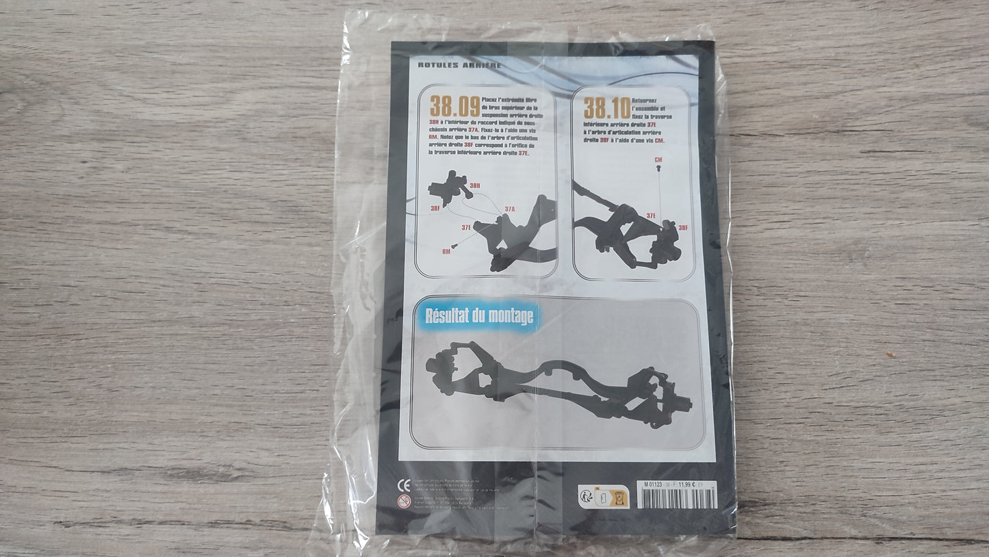 Lot fascicule avec pièces numéro 38 n° 38 Nissan Skyline GT-R R34 Fast & Furious de Brian O'Conner 1/8 1/8e 1/8ème Altaya #E41