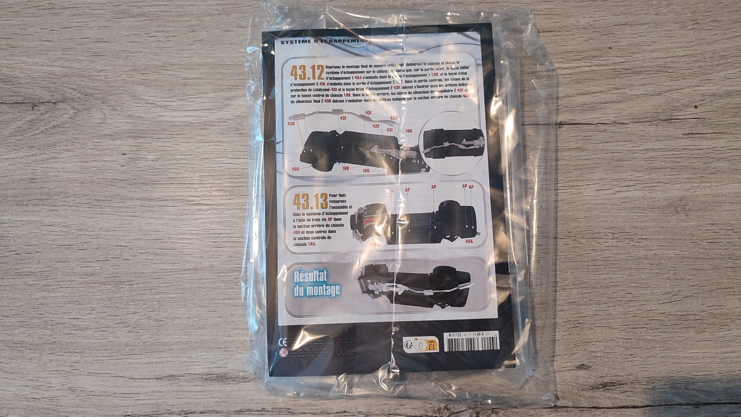 Lot fascicule avec pièces numéro 43 n°43 Nissan Skyline GT-R R34 Fast & Furious de Brian O'Conner 1/8 1/8e 1/8ème Altaya #E49