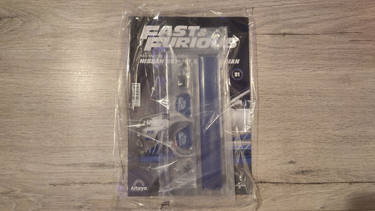 Lot fascicule avec pièces numéro 91 n°91 Nissan Skyline GT-R R34 Fast & Furious de Brian O'Conner 1/8 1/8e 1/8ème Altaya #E48