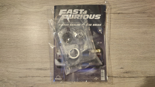 Lot fascicule avec pièces numéro 97 n°97 Nissan Skyline GT-R R34 Fast & Furious de Brian O'Conner 1/8 1/8e 1/8ème Altaya #E48