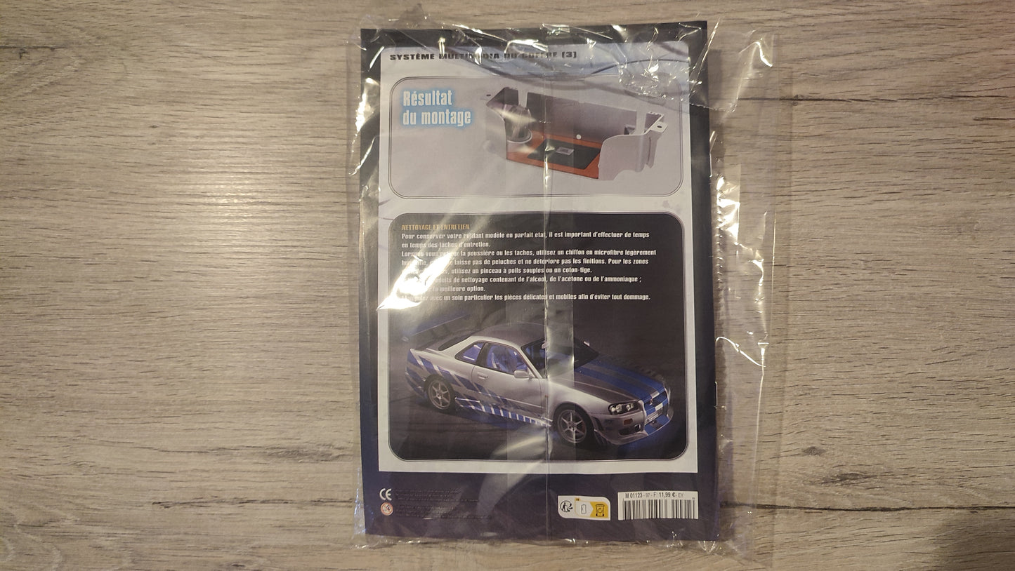 Lot fascicule avec pièces numéro 97 n°97 Nissan Skyline GT-R R34 Fast & Furious de Brian O'Conner 1/8 1/8e 1/8ème Altaya #E48
