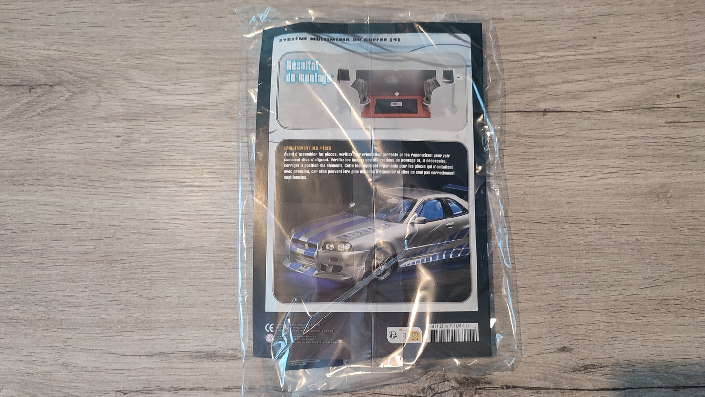 Lot fascicule avec pièces numéro 98 n°98 Nissan Skyline GT-R R34 Fast & Furious de Brian O'Conner 1/8 1/8e 1/8ème Altaya #E49