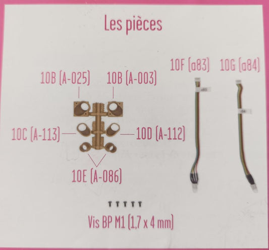 Lot pièces détachées numéro 10 n°10 Je construis la tour Eiffel 1/8 1/8e 1/8ème édition TF1