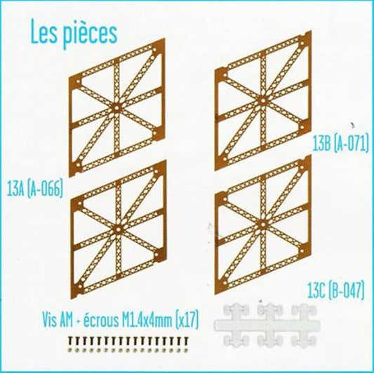 Lot pièces détachées numéro 13 n°13 Je construis la tour Eiffel 1/8 1/8e 1/8ème édition TF1