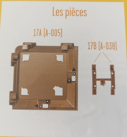 Lot pièces détachées numéro 17 n°17 Je construis la tour Eiffel 1/8 1/8e 1/8ème édition TF1